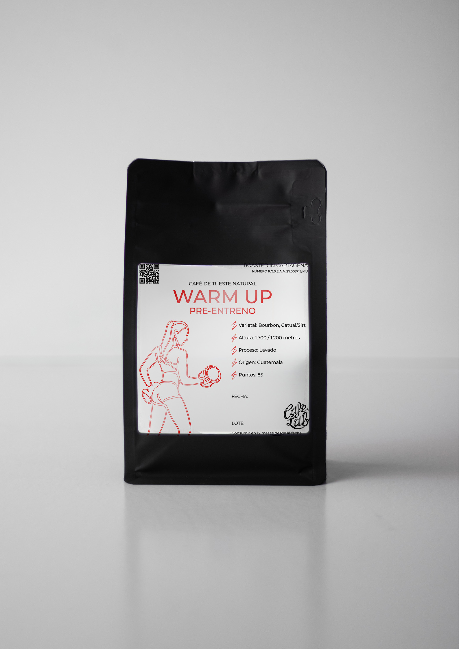 WEB BOLSA WARM UP Café de especialidad warm up pre-entreno - Imagen 1