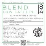 LOW CAFFEINE ETIQUETA