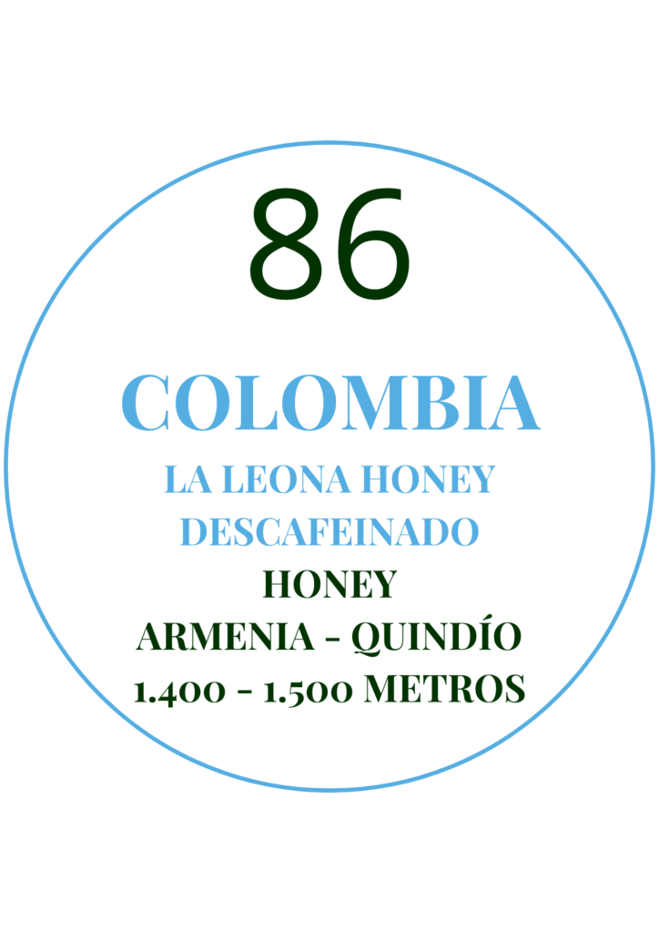 CIRCULO COLOMBIA LA LEONA HONEY DESCAFEINADO