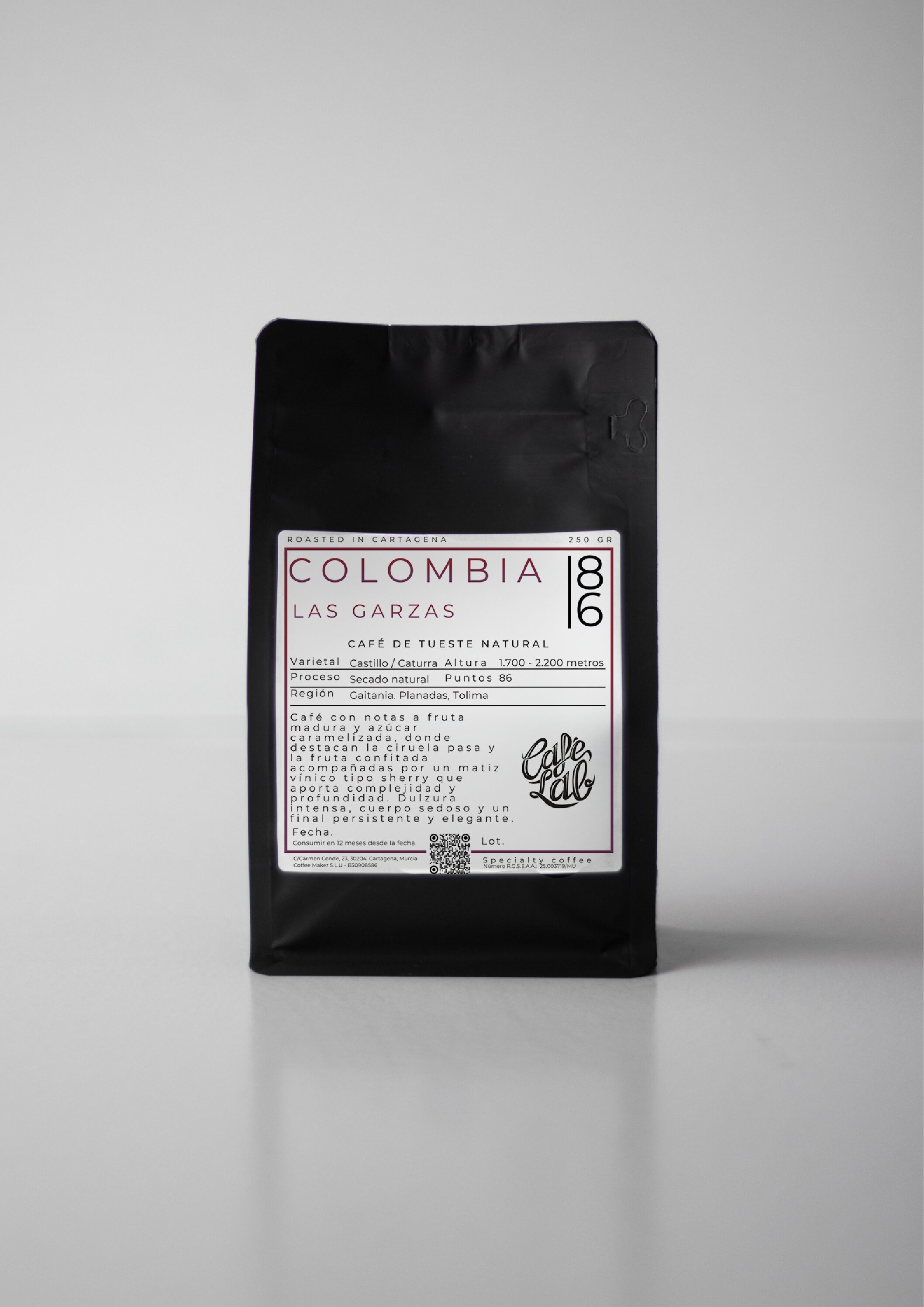 BOLSA COLOMBIA LAS GARZAS Café de especialidad Colombia Las Garzas - Imagen 1