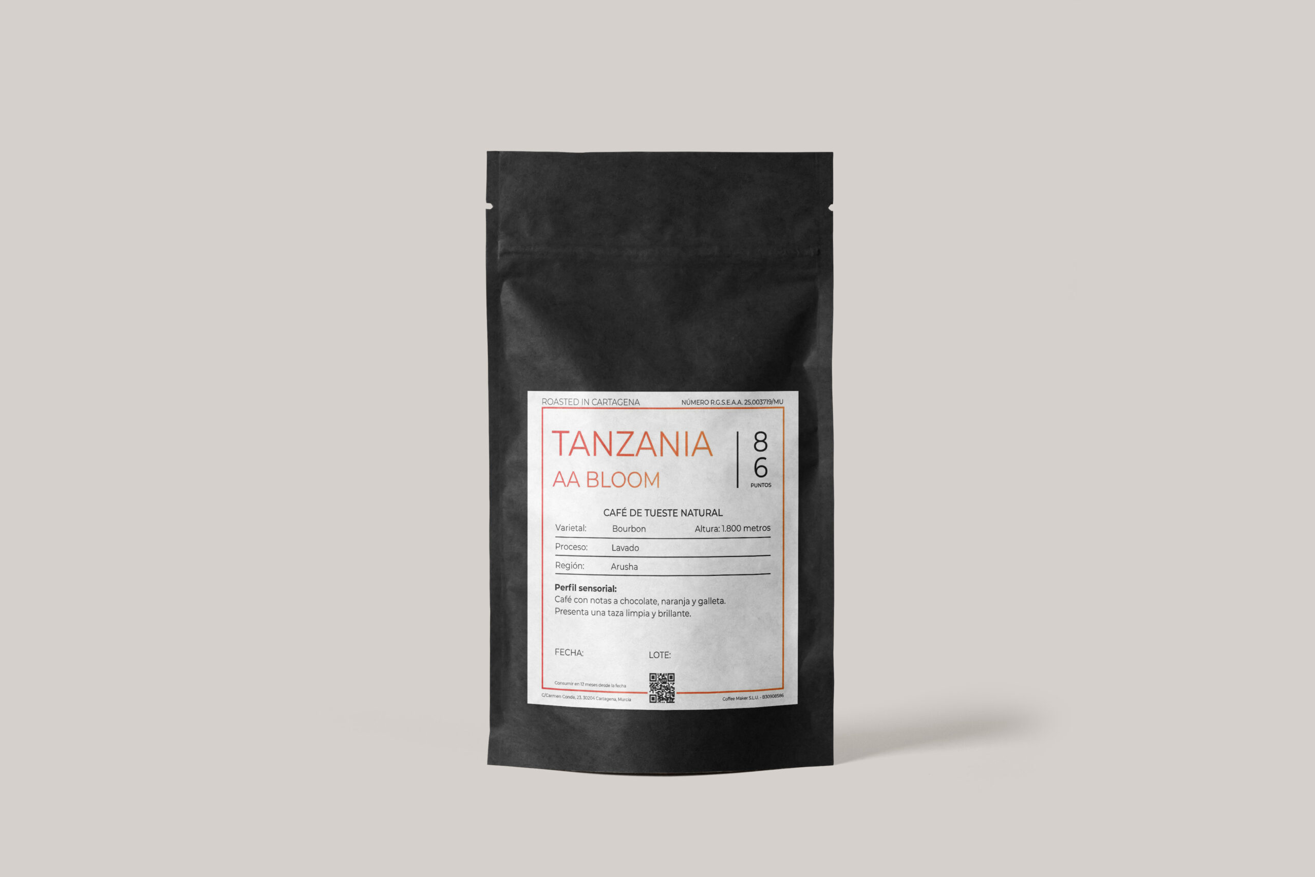 DOYPACK TANZANIA Café de especialidad Tanzania - AA Bloom - Imagen 1